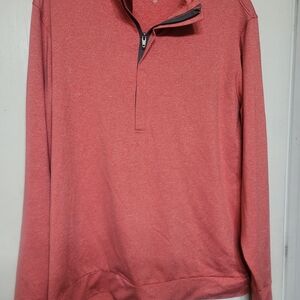 Men's Red Quarter-Zip Shirt